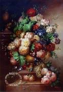 unknow artist Floral, beautiful classical still life of flowers.062 oil on canvas